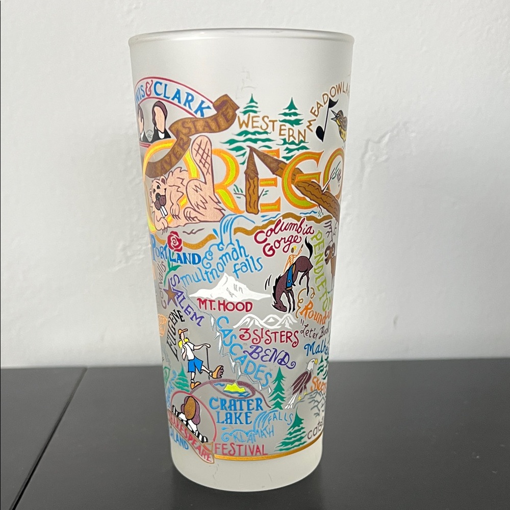 Cat Studio State “Oregon” Frosted Glass